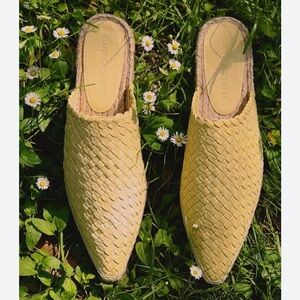 Bottega Veneta Napa Leather Intreccio Woven Espadrilles 38